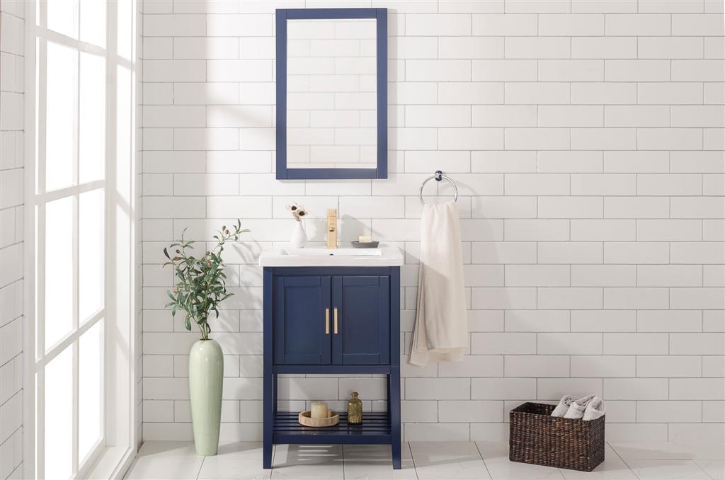 Legion Furniture WLF9024 Series 20” x 32” Mirror in Blue
