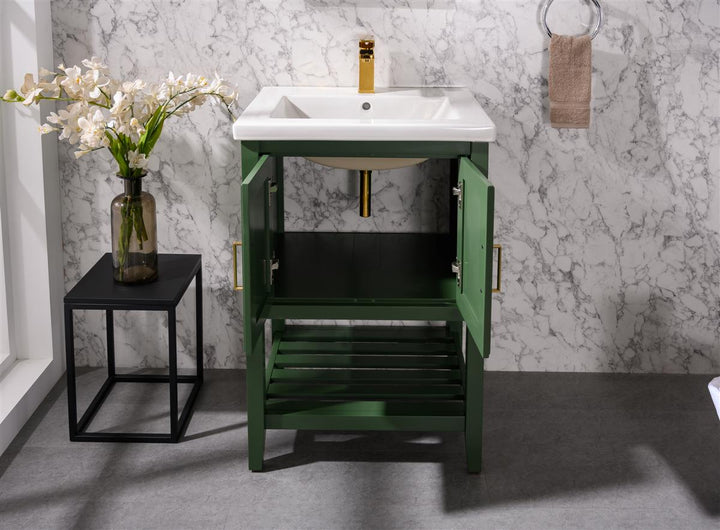 Legion Furniture WLF9024 Series KD 24” Single Sink Vanity in Vogue Green