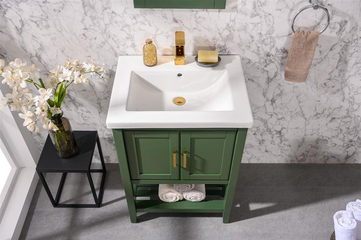 Legion Furniture WLF9024 Series KD 24” Single Sink Vanity in Vogue Green