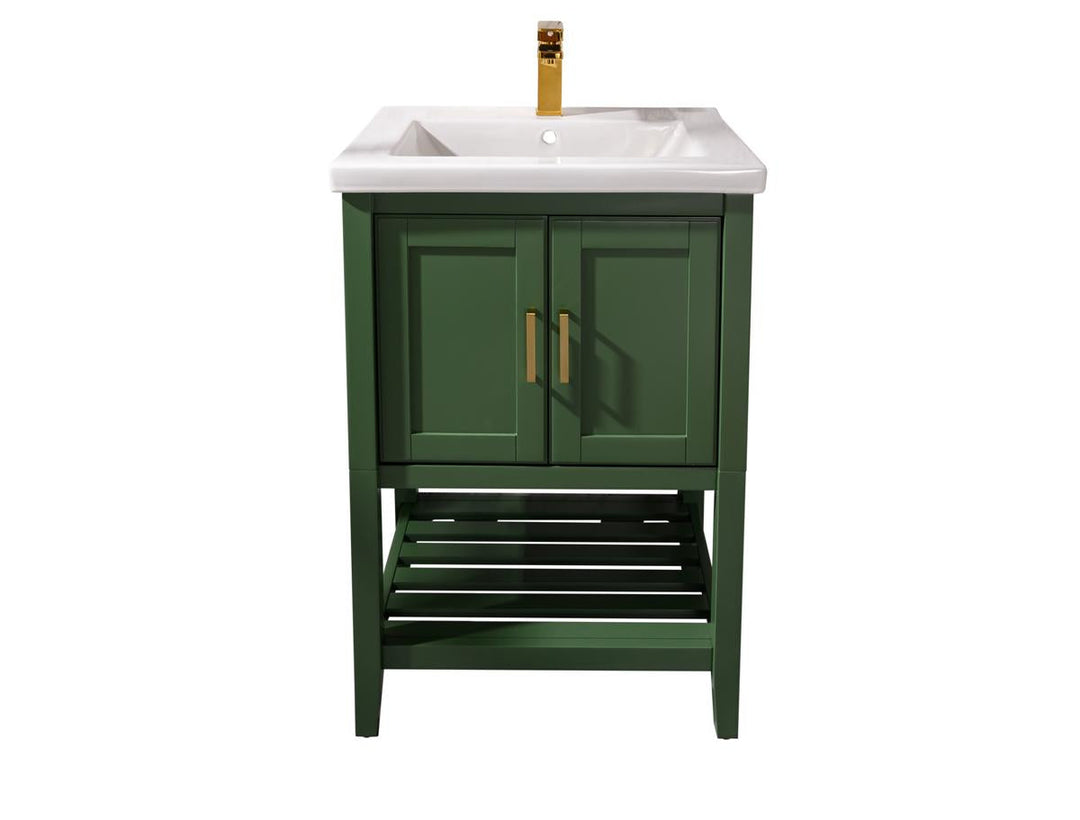Legion Furniture WLF9024 Series KD 24” Single Sink Vanity in Vogue Green