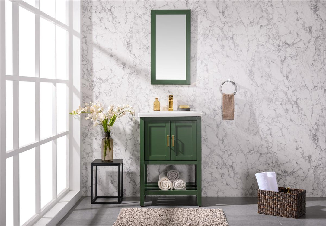 Legion Furniture WLF9024 Series KD 24” Single Sink Vanity in Vogue Green