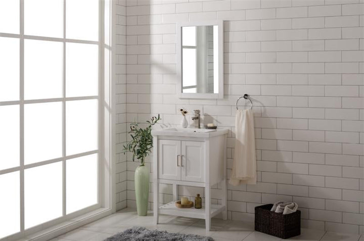 Legion Furniture WLF9024 Series KD 24” Single Sink Vanity in White