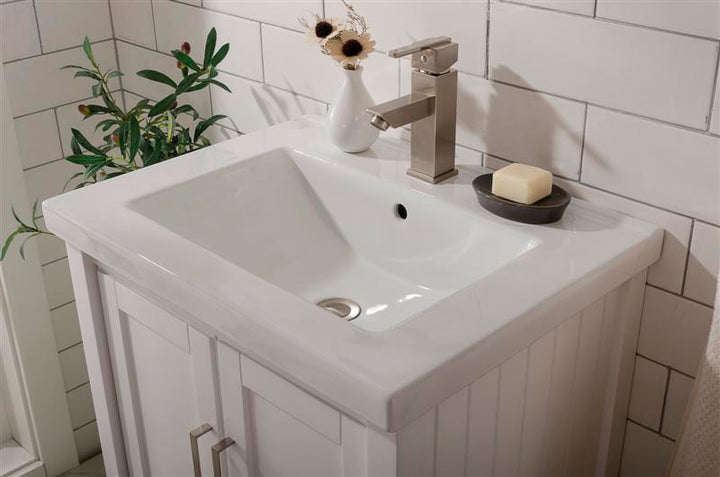 Legion Furniture WLF9024 Series KD 24” Single Sink Vanity in White