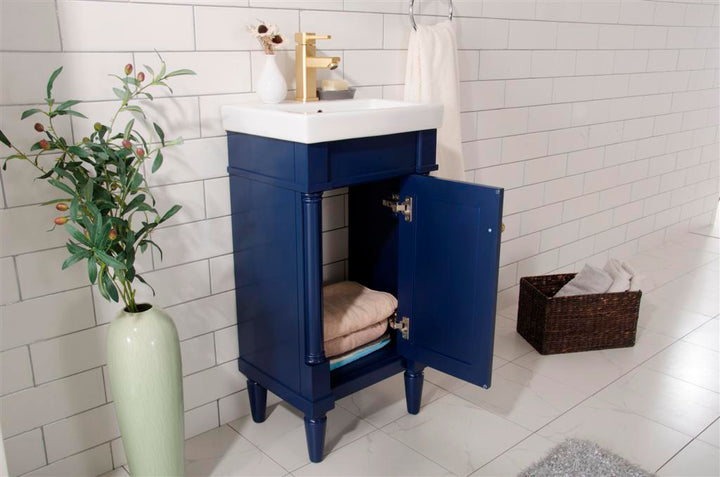 Legion Furniture 18" Blue Sink Vanity - WLF9218-B