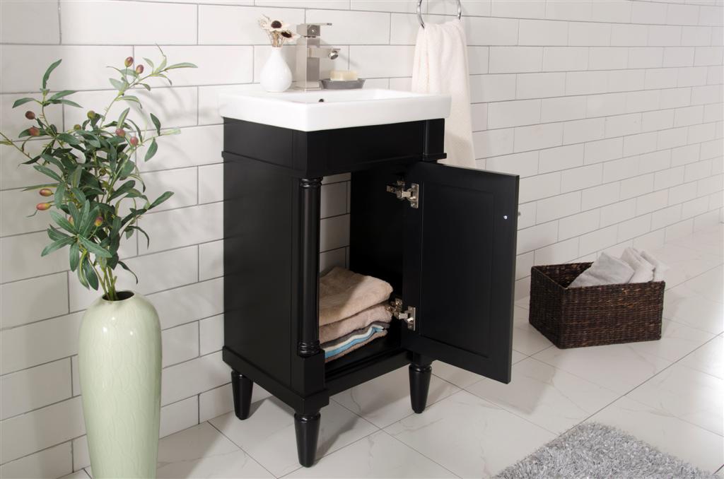 Legion Furniture WLF9218 Series 18" Single Sink Vanity in Espresso
