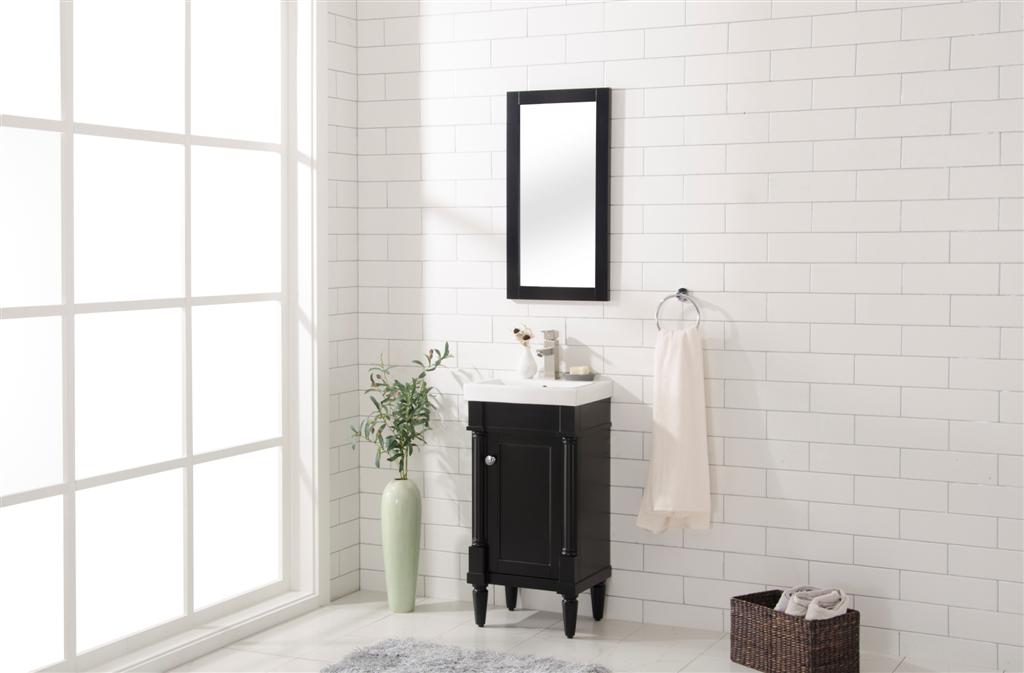 Legion Furniture WLF9218 Series 18" Single Sink Vanity in Espresso