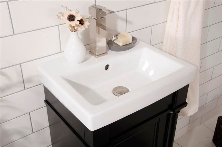 Legion Furniture WLF9218 Series 18" Single Sink Vanity in Espresso