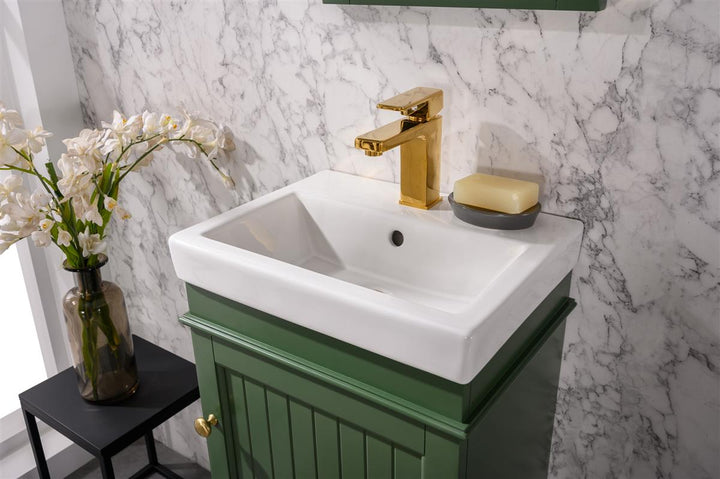 Legion Furniture WLF9318 Series 18" Single Sink Vanity in Vogue Green