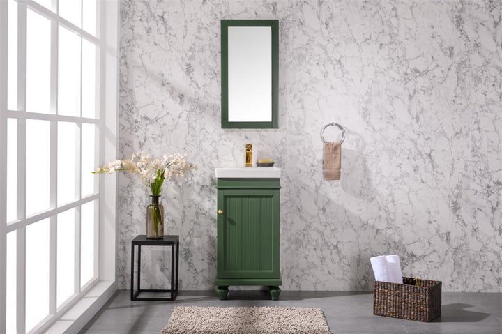 Legion Furniture WLF9318 Series 18" Single Sink Vanity in Vogue Green