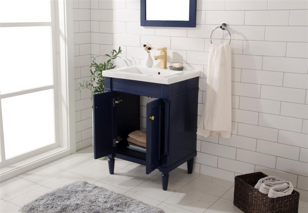 Legion Furniture WLF9224 Series 24” Single Sink Vanity in Blue
