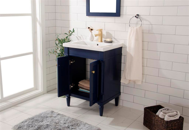 Legion Furniture WLF9224 Series 24” Single Sink Vanity in Blue