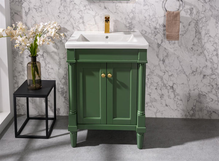 Legion Furniture WLF9224 Series 24” Single Sink Vanity in Vogue Green