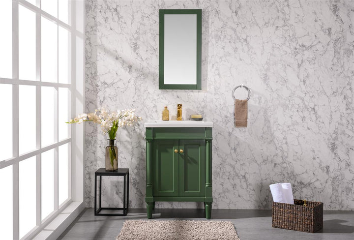 Legion Furniture WLF9224 Series 24” Single Sink Vanity in Vogue Green