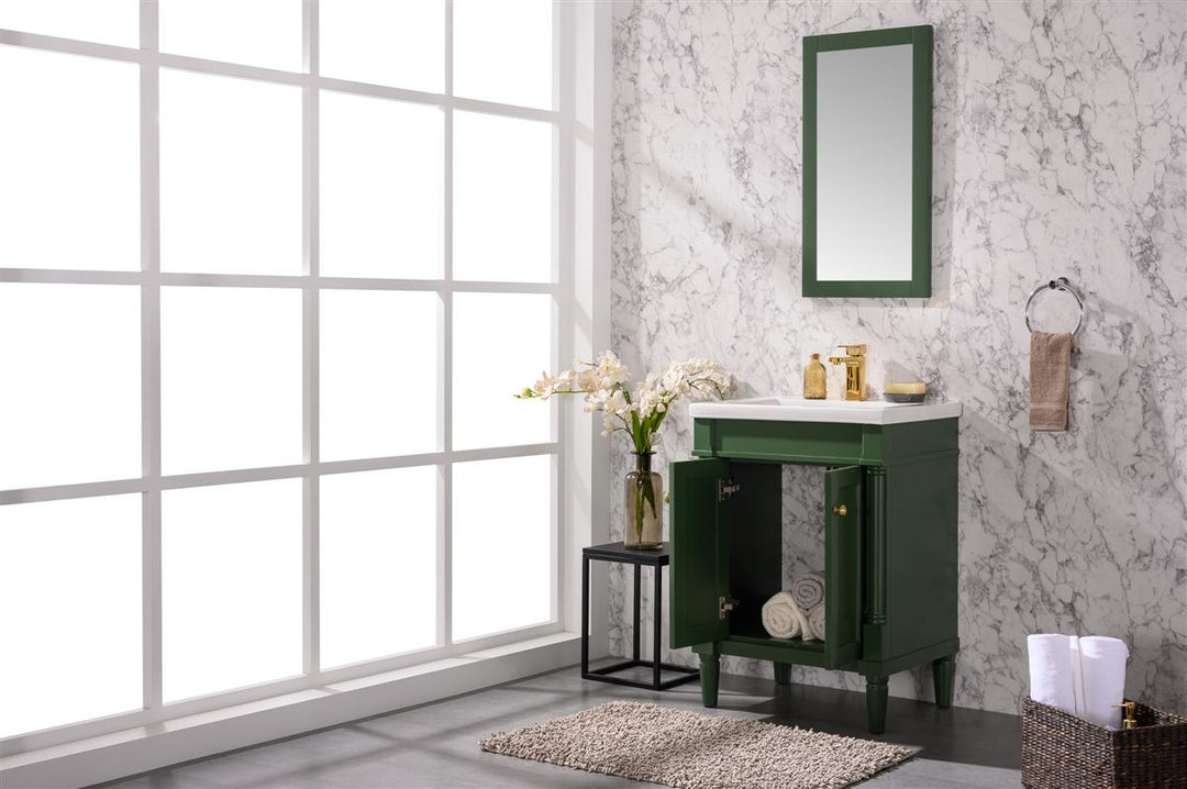 Legion Furniture WLF9224 Series 24” Single Sink Vanity in Vogue Green
