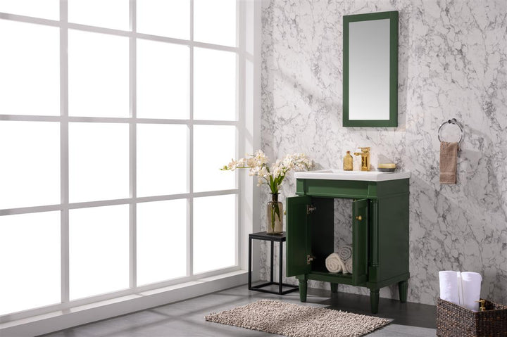 Legion Furniture WLF9224 Series 24” Single Sink Vanity in Vogue Green