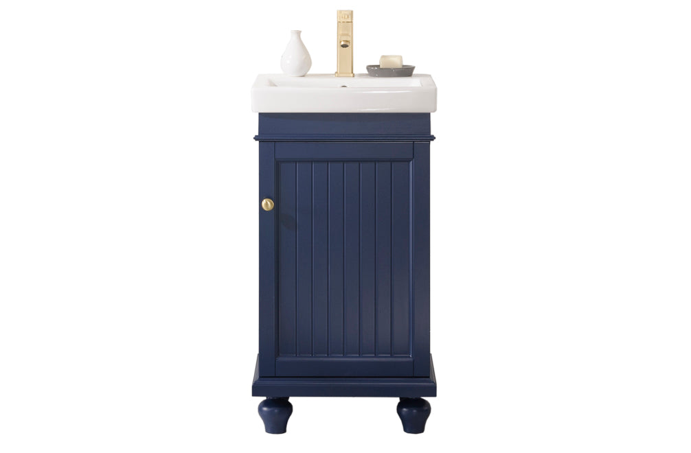 Legion Furniture WLF9318 Series 18" Single Sink Vanity in Blue