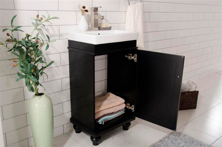 Legion Furniture WLF9318 Series 18" Single Sink Vanity in Espresso