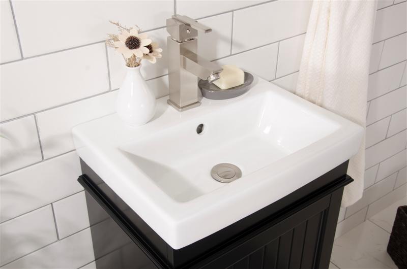 Legion Furniture WLF9318 Series 18" Single Sink Vanity in Espresso