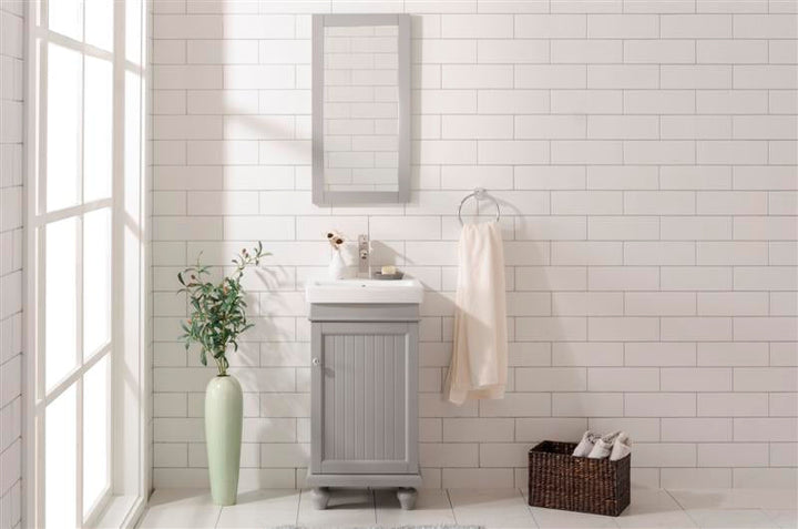 Legion Furniture WLF9318 Series 18" Single Sink Vanity in Gray