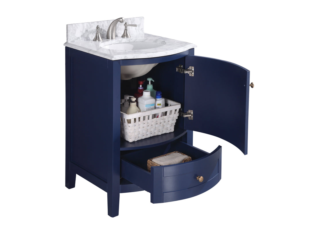 Legion Furniture 24" Blue Bathroom Vanity Without Mirror - Pvc - WT9309-24-B-PVC
