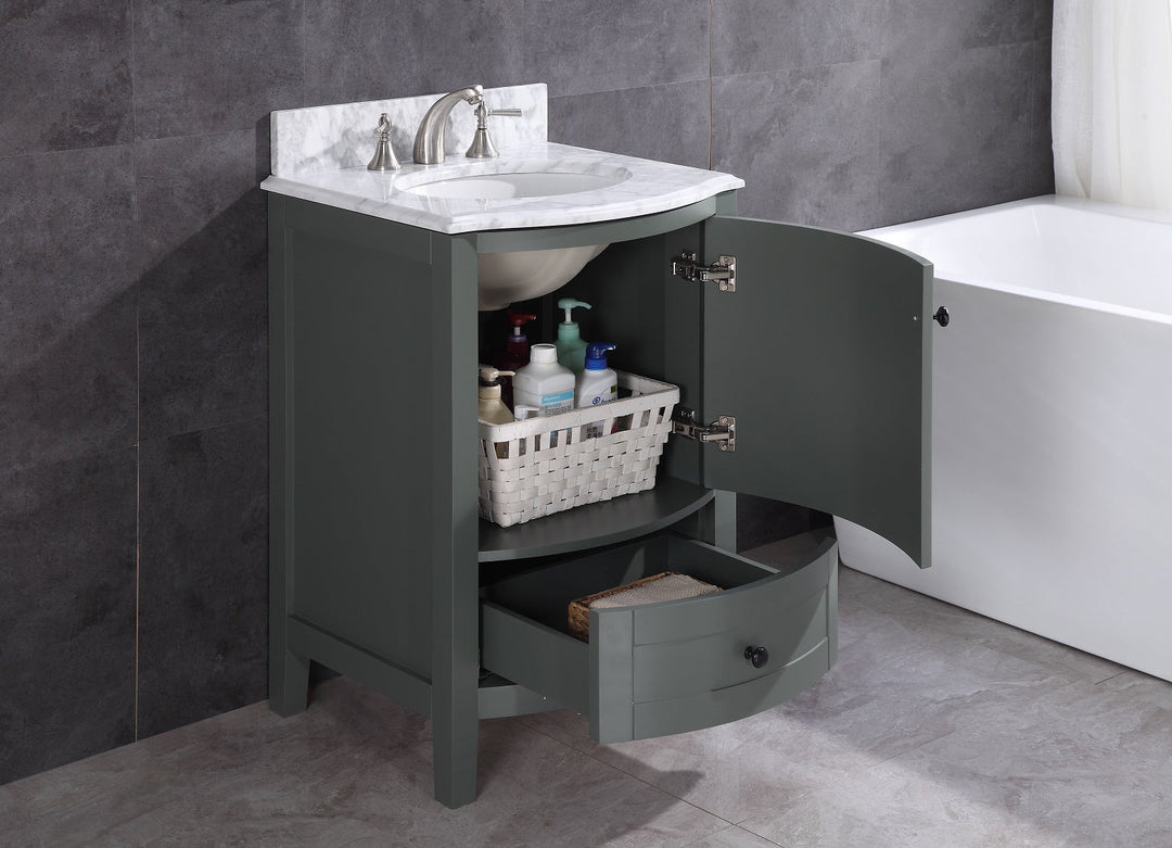 Legion Furniture 24" Pewter Green Bathroom Vanity - Pvc - WT9309-24-PG-PVC