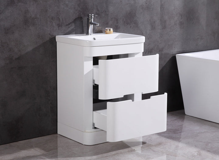 Legion Furniture 24" Bathroom Vanity with Led Mirror- Pvc -