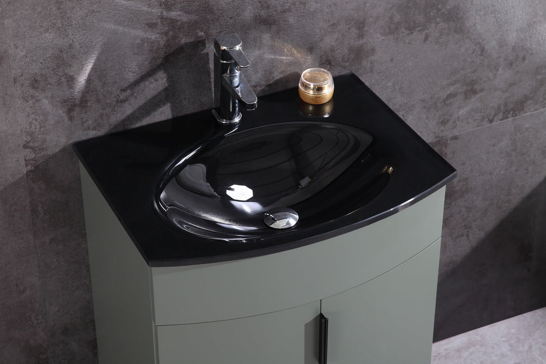 Legion Furniture 24" Pewter Green Bathroom Vanity - Pvc - WTM8130-24-PG-PVC