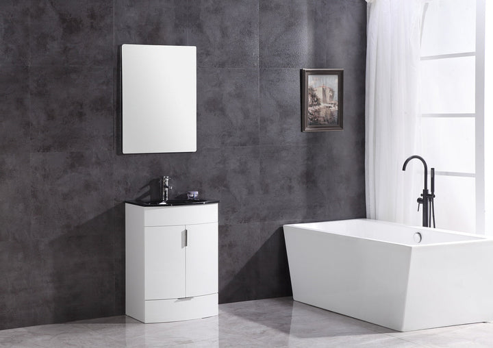 Legion Furniture 24" White Bathroom Vanity - Pvc - WTM8130-24-W-PVC
