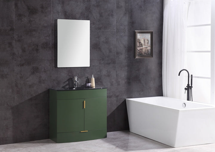 Legion Furniture 36" Vogue Green Bathroom Vanity - Pvc - WTM8130-36-VG-PVC