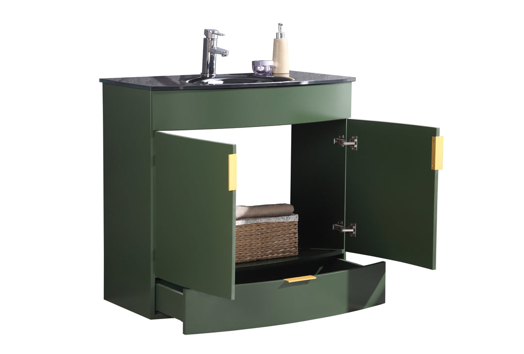 Legion Furniture 36" Vogue Green Bathroom Vanity - Pvc - WTM8130-36-VG-PVC