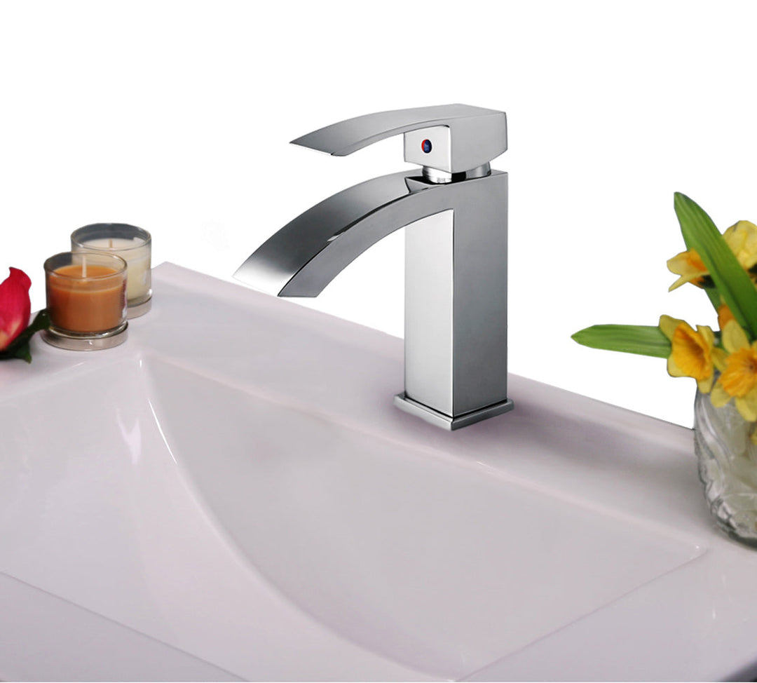 Legion Furniture ZL12266 Series Faucet in Polished Chrome with Pop-up Drain