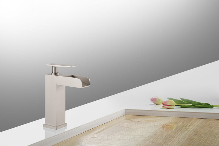 Legion Furniture ZY8001 Series Faucet in Brushed Nickel with Pop-up Drain