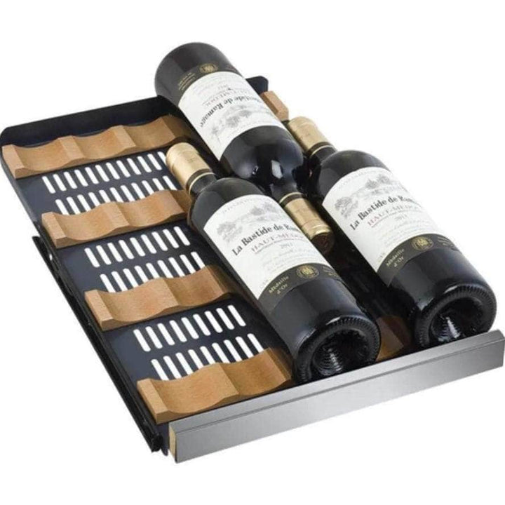 Allavino 15" Wide FlexCount II Tru-Vino 30 Bottle Single Zone Stainless Steel Left Hinge Wine Refrigerator (VSWR30-1SL20)