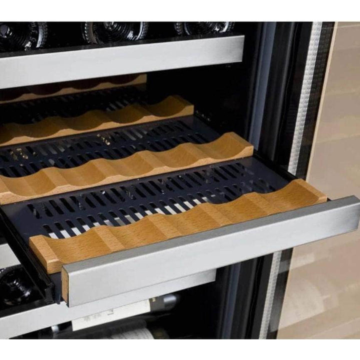 Allavino 15" Wide FlexCount II Tru-Vino 30 Bottle Single Zone Stainless Steel Right Hinge Wine Refrigerator (VSWR30-1SR20)