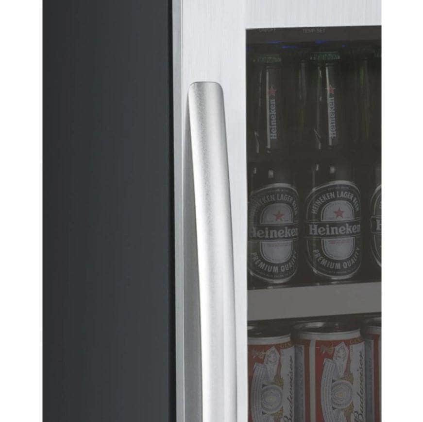 Allavino 15" Wide FlexCount II Tru-Vino Stainless Steel Left Hinge Beverage Center (VSBC15-SL20)