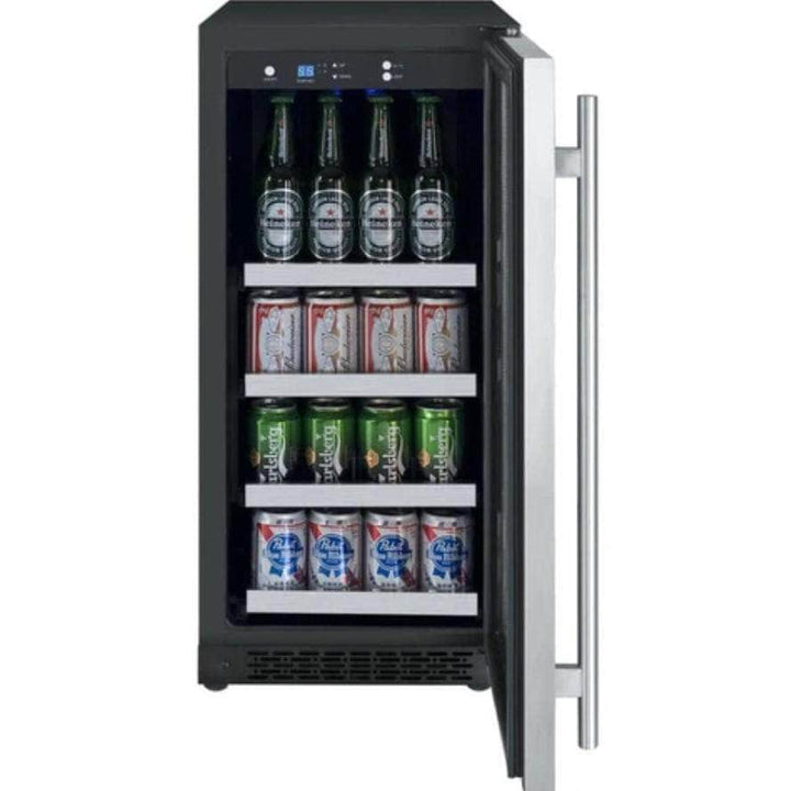 Allavino 15" Wide FlexCount II Tru-Vino Stainless Steel Right Hinge Beverage Center (VSBC15-SR20)