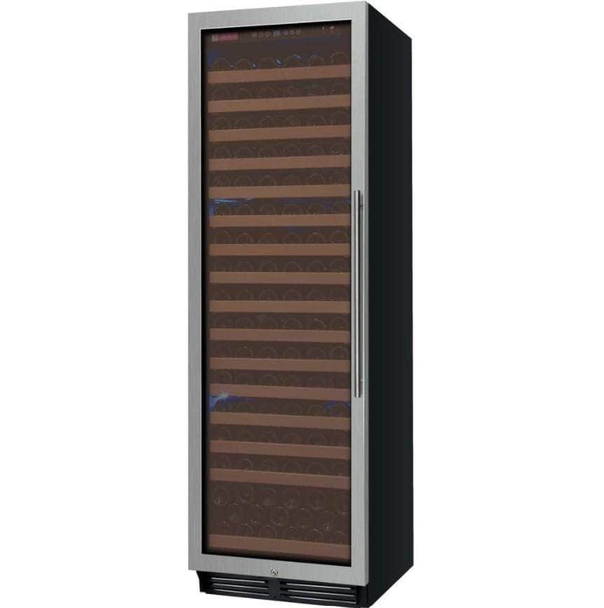 Allavino 24" Wide FlexCount Classic II Tru-Vino 174 Bottle Single Zone Stainless Steel Left Hinge Wine Refrigerator (YHWR174-1SL20)