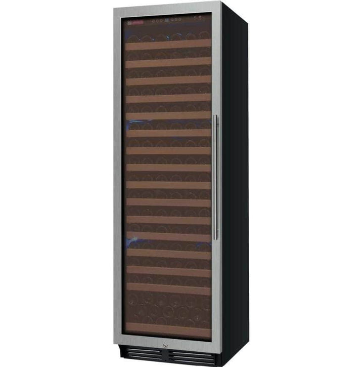 Allavino 24" Wide FlexCount Classic II Tru-Vino 174 Bottle Single Zone Stainless Steel Left Hinge Wine Refrigerator (YHWR174-1SL20)