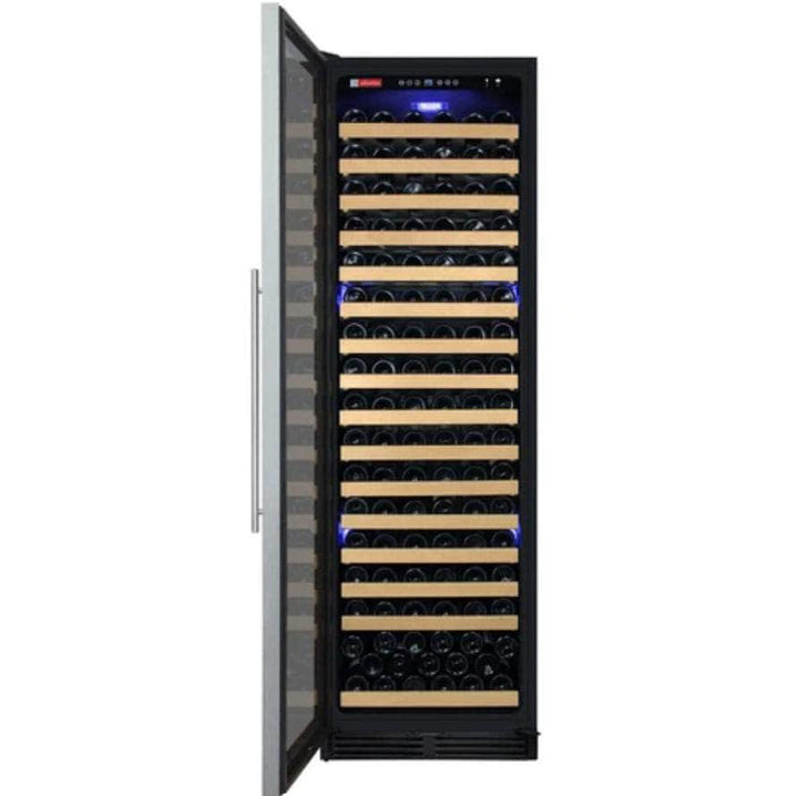 Allavino 24" Wide FlexCount Classic II Tru-Vino 174 Bottle Single Zone Stainless Steel Left Hinge Wine Refrigerator (YHWR174-1SL20)