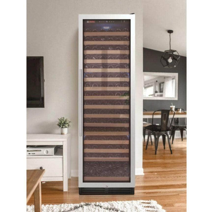 Allavino 24" Wide FlexCount Classic II Tru-Vino 174 Bottle Single Zone Stainless Steel Right Hinge Wine Refrigerator (YHWR174-1SR20)
