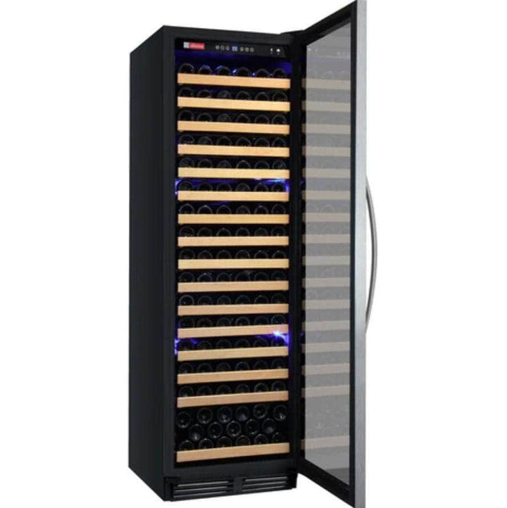 Allavino 24" Wide FlexCount Classic II Tru-Vino 174 Bottle Single Zone Stainless Steel Right Hinge Wine Refrigerator (YHWR174-1SR20)