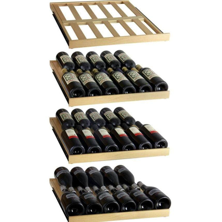 Allavino 24" Wide FlexCount Classic II Tru-Vino 174 Bottle Single Zone Stainless Steel Right Hinge Wine Refrigerator (YHWR174-1SR20)