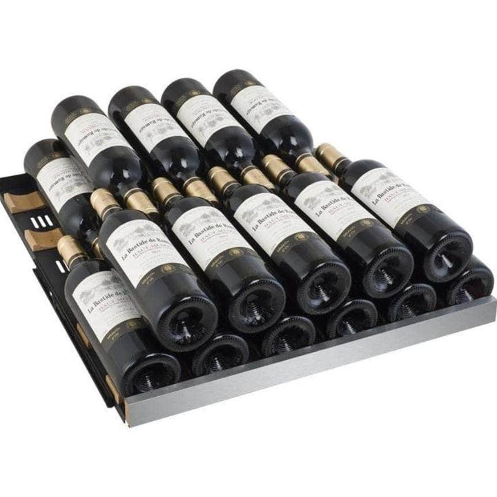 Allavino 24" Wide FlexCount II Tru-Vino 121 Bottle Dual Zone Stainless Steel Left Hinge Wine Refrigerator (VSWR121-2SL20)