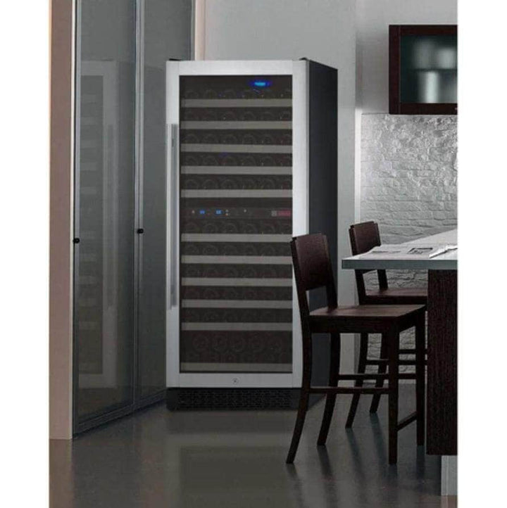 Allavino 24" Wide FlexCount II Tru-Vino 121 Bottle Dual Zone Stainless Steel Right Hinge Wine Refrigerator (VSWR121-2SR20)