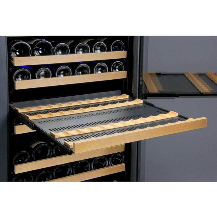 Allavino 24" Wide FlexCount II Tru-Vino 172 Bottle Dual Zone Black Right Hinge Wine Refrigerator (VSWR172-2BR20)