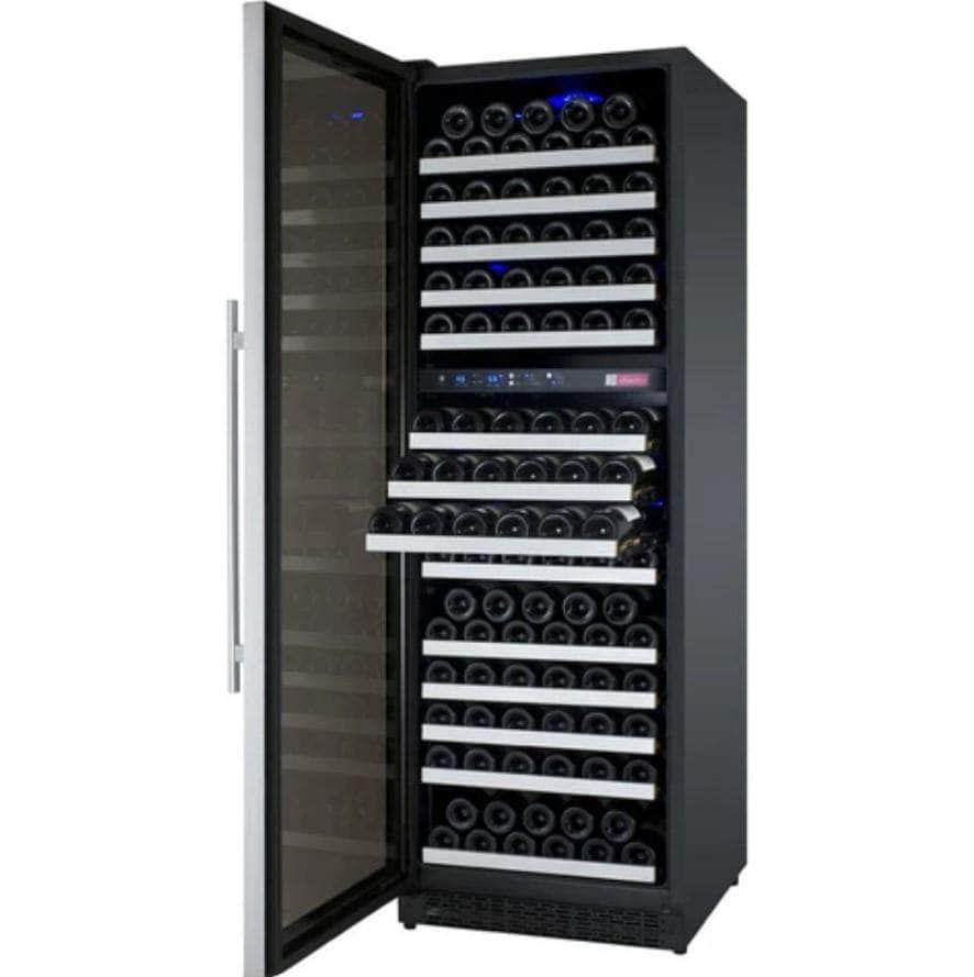 Allavino 24" Wide FlexCount II Tru-Vino 172 Bottle Dual Zone Stainless Steel Left Hinge Wine Refrigerator (VSWR172-2SL20)