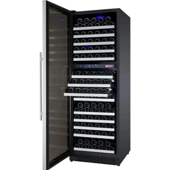 Allavino 24" Wide FlexCount II Tru-Vino 172 Bottle Dual Zone Stainless Steel Left Hinge Wine Refrigerator (VSWR172-2SL20)