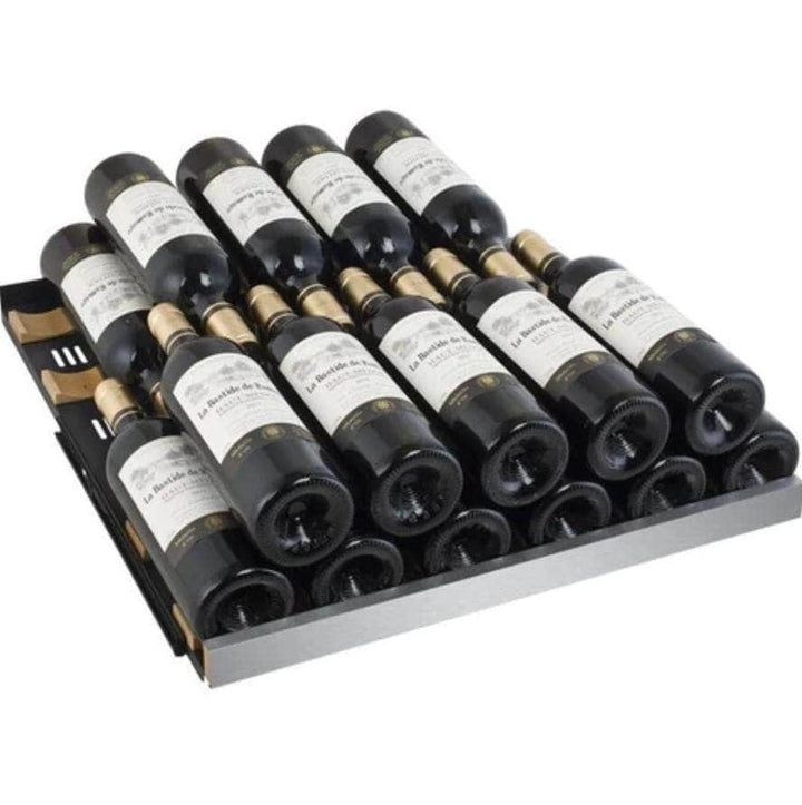 Allavino 24" Wide FlexCount II Tru-Vino 172 Bottle Dual Zone Stainless Steel Left Hinge Wine Refrigerator (VSWR172-2SL20)