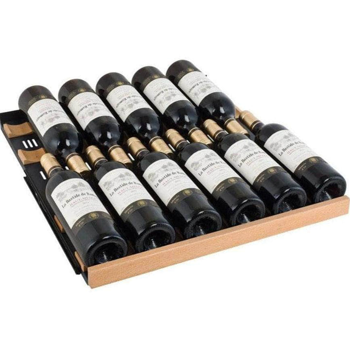 Allavino 24" Wide FlexCount II Tru-Vino 177 Bottle Single Zone Black Left Hinge Wine Refrigerator (VSWR177-1BL20)
