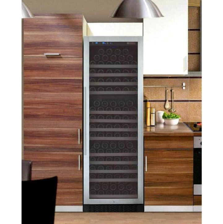 Allavino 24" Wide FlexCount II Tru-Vino 177 Bottle Single Zone Stainless Steel Right Hinge Wine Refrigerator (VSWR177-1SR20)